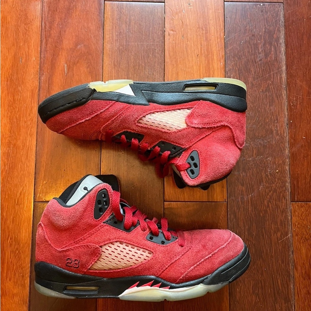 AIR Jordan 5 Retro Gs Raging Bull Sz 6y No Box Used